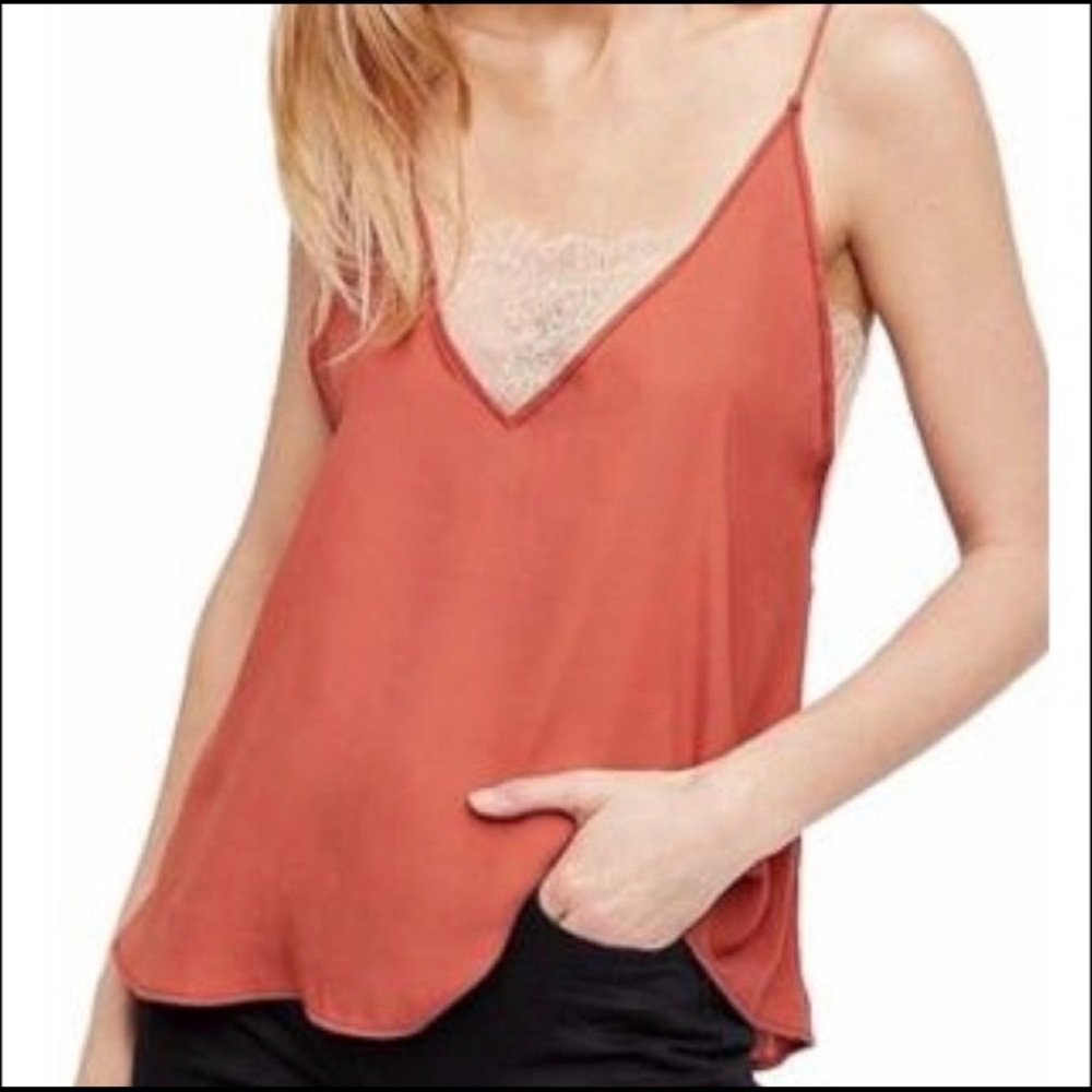 FREE  PEOPLE CAMI LACE TANK